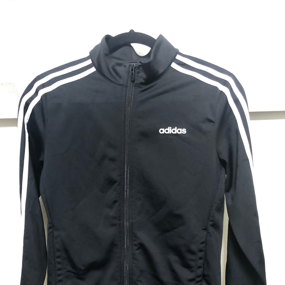 Adidas Striped Black Track Jacket